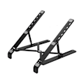 Miniatyrbillede 4 af 8: Bærbar computerstand, foldbar, i aluminiumlegering, bærbar computerstand, bærbar computerstativ, kølerist, sort