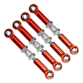 Miniatyrbilde 5 av 8: 4 stk Justerbare Servo-koblinger Styrestang for FMS 1/24 for FCX24 RC Bil Høy Nøyaktighet Aluminium Legering Jern RC Styring Trekkstang Rød