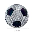 Miniatyrbillede 2 af 8: Fodbold Reflekterende Fodbold Størrelse 4 Børn Officiel Kamp Træningsbold Holdbare Fodboldgaver til Drenge Piger