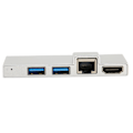 Miniatyrbillede 5 af 8: 6 i 1 Dockingstation Aluminiumlegering Udvidelsesdock Tilbehør til Microsoft Pro 4/5/6