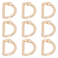 Miniatyrbilde 4 av 8: 20 stk. Metall D-ringer Serpentin Lukkede D-ringer Spenne Sink Legering DIY Veske D-ringer for Bagasje Håndveske Stropper