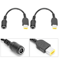 Pikkukuva 7 / 8: 2 kpl Virtamuunninkaapelisovitin 5,5x2,1 mm pyöreästä 7,9x5,5 mm neliöön Lenovo ThinkPad X1/X240/G405 -malleille