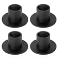 4 pcs Black Candlesticks Retro Candlestick Holders Farmhouse Decor