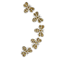 Miniatyrbilde 7 av 8: 5 stk. Små Bi-Rhinestone-Merker, Skjuler Skavanker og Skader, Søt Form, Gule Dyr, Rhinestone-Applikasjoner for DIY-Håndverk