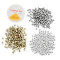 Miniatyrbillede 1 af 8: 601 stk. Bogstavperler Hvid Guld Sølv Flade Russiske Alfabet Perler Multipurpose DIY Håndværk Gaver