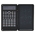 Miniatyrbillede 3 af 8: Lommeregner med notesblok, bærbar, 10 cifre LCD-display, videnskabelig lommeregner til skole, kontor, møder og familie, sort