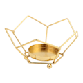 Miniatyrbilde 1 av 8: Lysestake Nordisk Enkel Geometrisk Jernramme Metallhåndverk Elektroplettering Lysestake Ornament