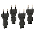 Pikkukuva 4 / 8: 4 kpl EU-pistokeuros-uros-IEC320 C5 -virtapistokkeen sovitin 2,5A 250V Plug and Play -virtapistokkeen sovitin EU-pistoke 100‑250V
