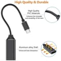 Pikkukuva 3 / 4: CHE® USB C - HDMI-sovitin 4K, USB Type C - HDMI-sovitinkaapeli [Thunderbolt 3 -yhteensopiva (musta)]