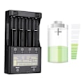 Miniatyrbillede 6 af 8: LiitoKala Lii-500S 4 Slots LCD Batterioplader til Lipo Ni MH 18650/26650/14500/Aa AAA (EU)