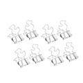 Miniatyrbillede 6 af 8: 20 stk. Papirclips Stærk klemkraft Holdbart jern Lille ande design Bred anvendelse Små bindeklips Sølv
