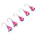 Miniatyrbild 8 av 8: 5-pack Isfiskejiggar för utomhusfiske, Isfiskebeten, Högkolstål, Mikrobas-krokar, 4 mm, 077