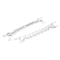 Miniatyrbillede 6 af 8: 2 stk RC legering batteriholder erstatning til Traxxas 6S 8S 1/5 RC bil opgraderingsdele (sølv) Argent