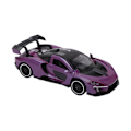 Pikkukuva 4 / 8: 1/32 Valettu legering auto malli Kulumiskestävä Ääni- ja valopalaute Force Leikkiauto 3+ (violetti)