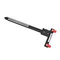 Miniatyrbilde 7 av 8: Arrow Measuring T-linjal Plast Nøyaktig Sammensatt Recurve Bow Tuning T-linjal for Bueskyting Svart