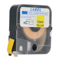 Pikkukuva 1 / 8: Tarrateippi MAX Line Machinelle LM 380E LM 390A LM 370A LM 380A LM 380EZ 12 mm 26,2 jalkaa keltainen itseliimautuva tarrateippi kuorella
