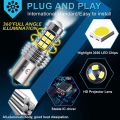 Miniatyrbilde 3 av 5: 1156 P21w Ba15s LED bilpære, 12v-24v, pakke med 2, 1200 Lumen Hvit 6500k, HD-objektiv, for baklys, ryggelys, tåkebaklys