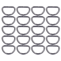 Miniatyrbillede 5 af 8: 20 stk. D-ringe 4x38x23mm Stærk struktur Bredt anvendt Elegant udseende DIY-håndværk til tasker Punge Armbånd Våben Farve
