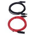 Pikkukuva 7 / 8: 2 kpl 12AWG 4mm² Aurinkopaneelien jatkokaapeli Musta Punainen Aurinkoadapterin jatkokaapeli Naaras-Urosliittimellä 1000VDC 3 m / 9,8ft