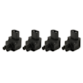 Miniatyrbillede 7 af 8: 4 stk. IEC320 C8 til IEC320 C5 Strømadapter Professionel Kobber Computer Strømadapter til PDU Chassis Strømforsyning