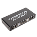 Miniatyrbilde 4 av 8: DisplayPort KVM-bryter 2 porter 4K 60Hz Dual Mode Aluminiumlegering Plug and Play KVM-switcher for tastatur mus 100‑240V EU-plugg 100‑240V