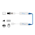 Miniatyrbilde 6 av 8: USB 2.0 200M Forlenger RJ45 Ethernet Forlengelseskabel Nettverkskabel Adapter
