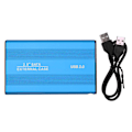 Miniatyrbilde 1 av 8: Ekstern Harddisk 2.5 Tommer Slank USB 2.0 Høy Hastighet Plug and Play Mobil Harddisk for Datamaskin PC Reise Blå 320GB