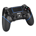Miniatyrbillede 2 af 8: PS4-3 Trådløs Spilcontroller ABS Sort Klassisk Ergonomisk Udseende