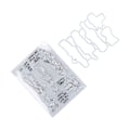Miniatyrbilde 8 av 8: Klart Stempelsett Unik Form Dekorativ Transparent Mal Preging Kutte Die Sett for DIY Scrapbook Håndverk
