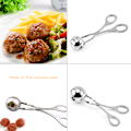 Miniatyrbillede 4 af 8: 2 stk. rustfrit stålkugleformere Non Stick frikadellekugler formere kugleformere pincet