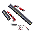 Miniatyrbillede 4 af 8: Simulerings-Universal Lange og Korte Bilforlygter Praktisk Holdbar 1/10 Dobbelt Række Spotlights til SCX10 90046