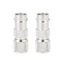 Miniatyrbillede 2 af 8: 2 stk. Koaksial Adapter Nikkelbelagt Messing Kontakt BNC Hun til mini UHF RF Konnektor