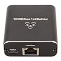 Miniatyrbillede 4 af 8: Ethernet Splitter RJ45 Netværksport 1 til 2 Porte Aluminium Legering Gigabit Netværksswitch 1000Mbps