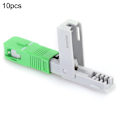 Miniatyrbilde 7 av 8: 10 stk. Fiberoptisk Hurtigkobling FTTH SC/APC Innebygd Rask Kaldskjøt Adapter