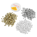 Miniatyrbillede 5 af 8: 601 stk. Bogstavperler Hvid Guld Sølv Flade Russiske Alfabet Perler Multipurpose DIY Håndværk Gaver