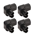Miniatyrbillede 5 af 8: 4 stk. IEC320 C6 til IEC320 C13 Strømadapter Plug and Play C6 til C13 Højre Vinkel 90 Grader Strømadapter til UPS PDU Server