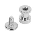 Miniatyrbild 4 av 8: 300 Set DIY Bokbindningsskruv Dubbla Lager Platt Huvud Slätare Kanter Chicago Skruvar Sortimentset för DIY Kläder Väskor Silver