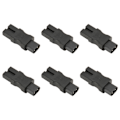 Miniatyrbillede 3 af 8: 6 stk. IEC320 C8 til IEC320 C15 Strømadapter IEC320 Han C8 til Hun C15 Strømstikadapter til PDU Chassis UPS Stikkontakt