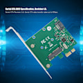 Pikkukuva 7 / 8: ST58 ASMedia / ASM1061 MSATA NGFF 6Gbps PCI Express Rev.2.0 ATA3.0 -laajennuskortti