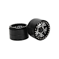 Miniatyrbillede 3 af 8: 2 stk. 2,2 tommer RC aluminium Beadlock fælge 5 eger metal hjulnav til Axial SCX10 1/10 RC Crawler CarBlack