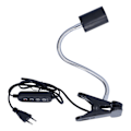 Miniatyrbillede 1 af 8: Krybdyr Varmelampeholder Krybdyr Solbad Lampeholder med Tidsfunktion E27 EU Stik 220V