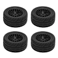Miniatyrbilde 3 av 8: 4 stk gummidæk Sterkt grep Kraftig demping Racerdekk for UD1601 UD1602 UD1603 UD1604 UD1607 SG1603 SG1604 Svart
