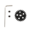 Pikkukuva 6 / 8: 24T Pinjonivaihde Mod 1 5 mm akseliruuvillä LOSI 1/10 Lasernut U4 Tenacity maastoautoille
