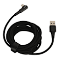 Miniatyrbillede 2 af 8: Opladerkabel til iPhone 90 Grader 2 Meter Hurtig Opladning 2.4A Kabel Sort