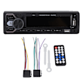 Miniatyrbillede 1 af 8: Bil MP3 Radio Afspiller Dobbelt Bluetooth Forbindelse 7 Farvede Lys Smart Stemmeassistent USB Opladning Bil Stereo Receiver til Bil