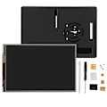 Miniatyrbild 1 av 8: För Raspberry Pi 4B Set ABS-fodral Skyddsskal 3.5in Skärm Kylfläns Skruvmejsel