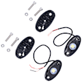 Miniatyrbilde 4 av 8: Par Rocklys Hvite 9LEDs IP68 Chassis Underglow Lampe Universell for Bil Lastebil ATV RZR UTV