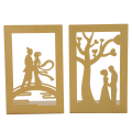 Miniatyrbillede 7 af 8: Metal Book Divider Tykke AntiSlip Bogstøtte Desktop Organiser Boghylde Craft Collection (Flower Stand Meet on Bridge)