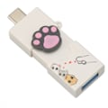 Pikkukuva 6 / 8: USB-muistitikku söpöllä piirroshahmoilla, kannettava USB3.0-muistitikku puhelimeen, kannettavaan tietokoneeseen ja PC:lle, kaiutin, 64 Gt, 3.0