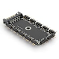 Miniatyrbild 4 av 8: 3-Pin Splitter Portabel Hub Dockningsstation Datortillbehör ARGB för SATA-gränssnitt